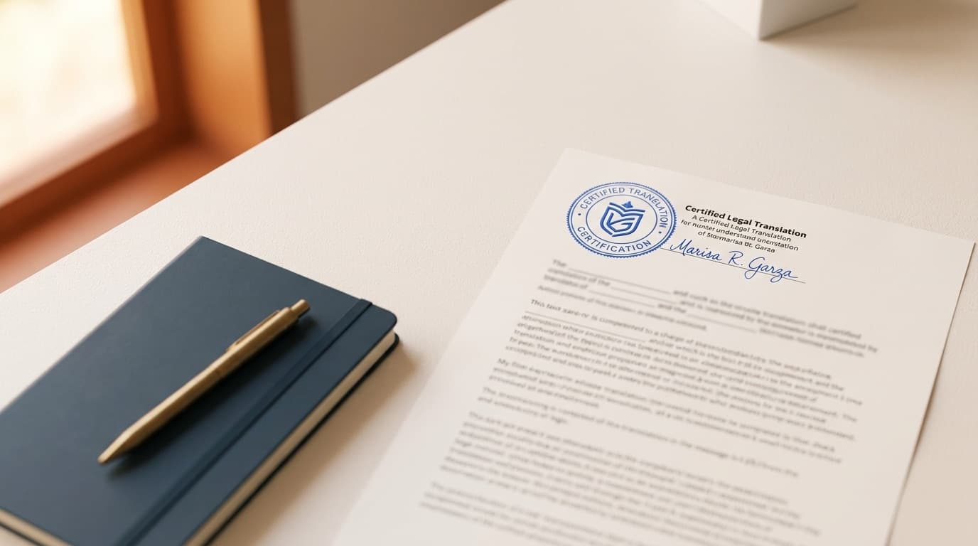 Certified legal document with official gold notarial seal — ELAN Certified Translations